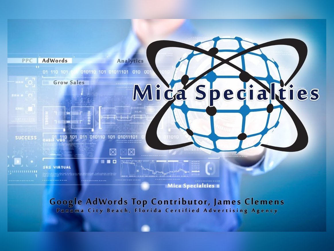 Mica Specialties: Google AdWords Top Contributor James Clemens, Panama City Beach certified advertising agency
